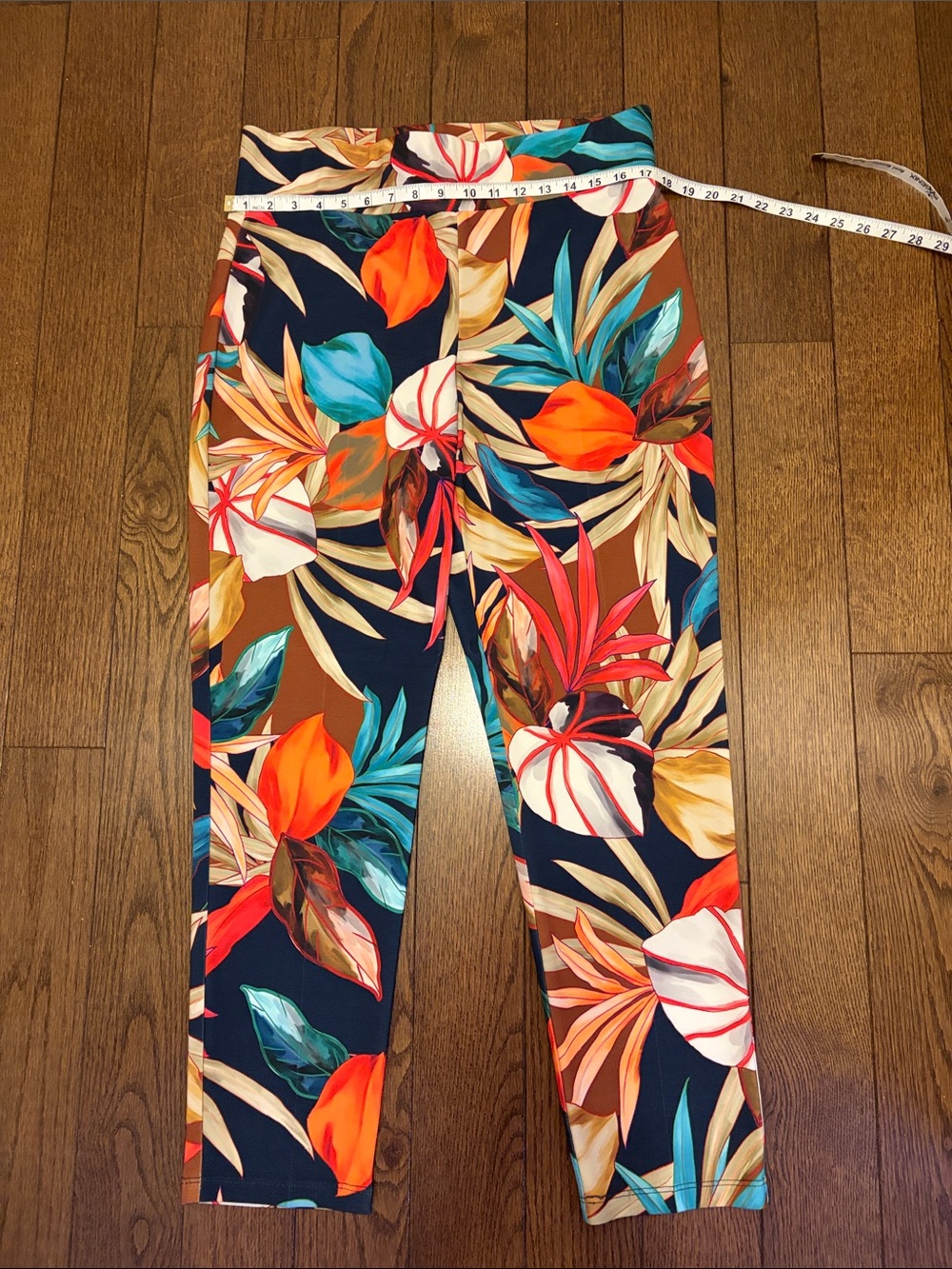 Tropical Floral Skinny Jumpsuit - Multicolor